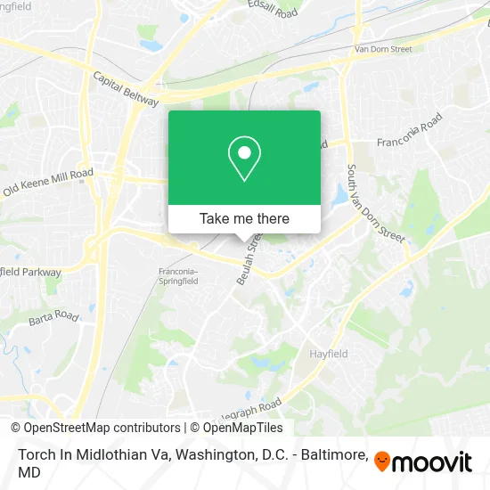Torch In Midlothian Va map