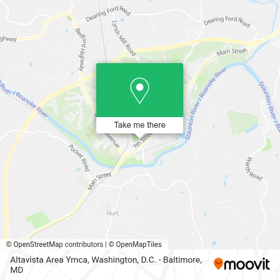 Altavista Area Ymca map
