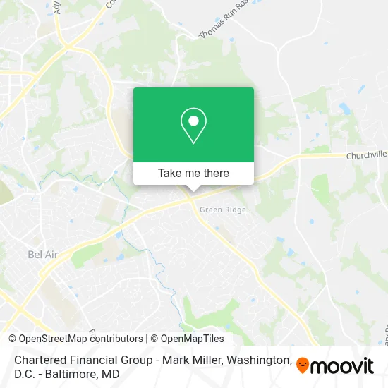 Chartered Financial Group - Mark Miller map