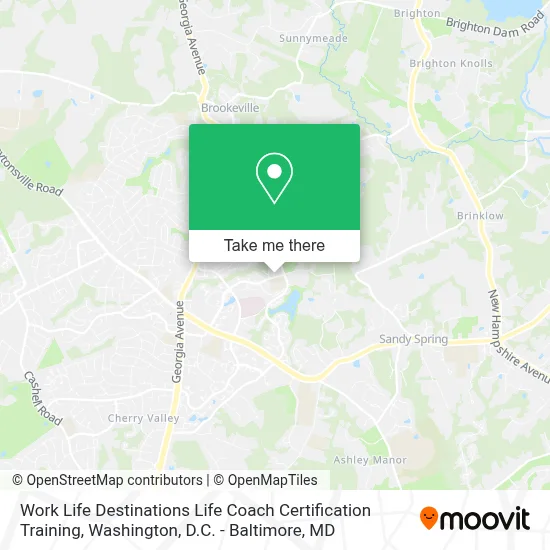 Work Life Destinations Life Coach Certification Training map