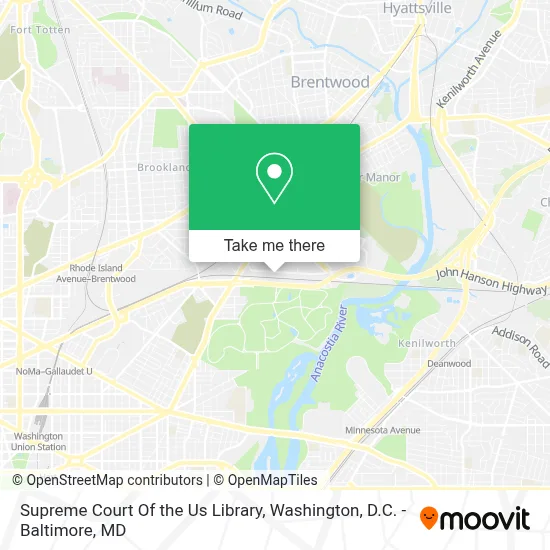 Supreme Court Of the Us Library map