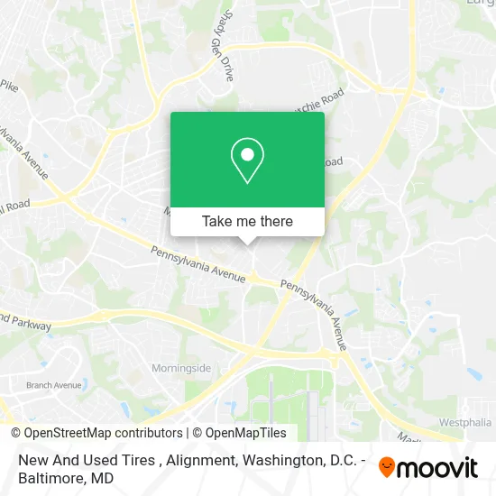 New And Used Tires , Alignment map