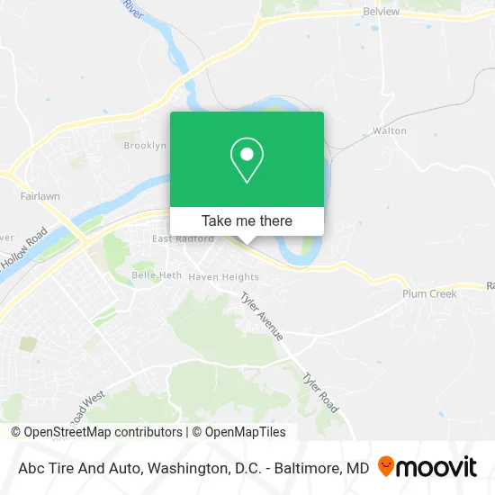 Abc Tire And Auto map