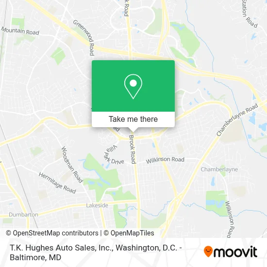 T.K. Hughes Auto Sales, Inc. map