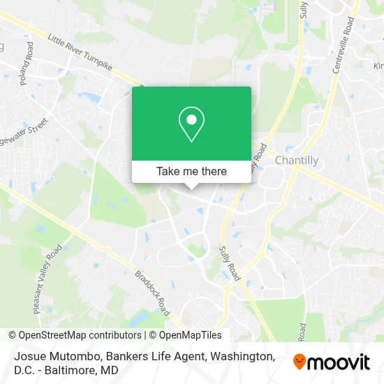 Josue Mutombo, Bankers Life Agent map