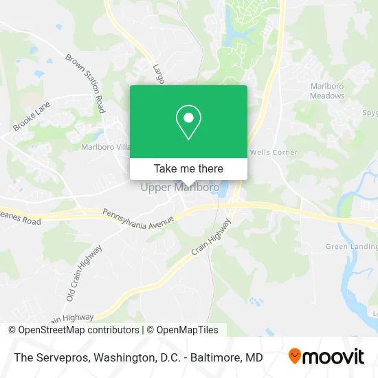 The Servepros map