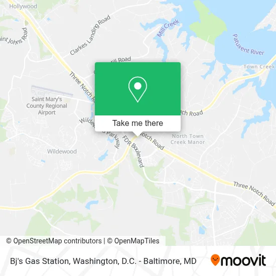 Bj's Gas Station map