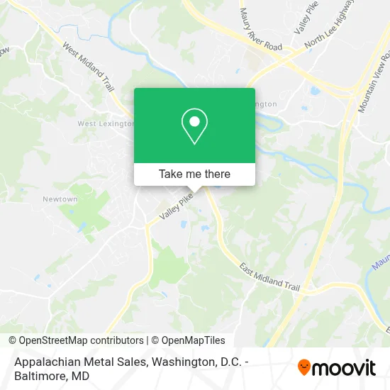 Appalachian Metal Sales map