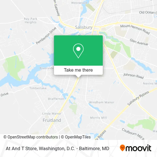 At And T Store map