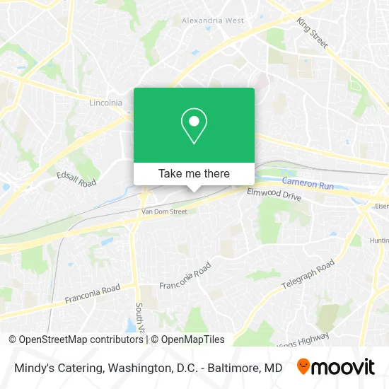 Mindy's Catering map