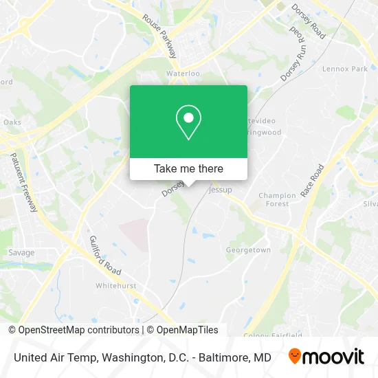 United Air Temp map