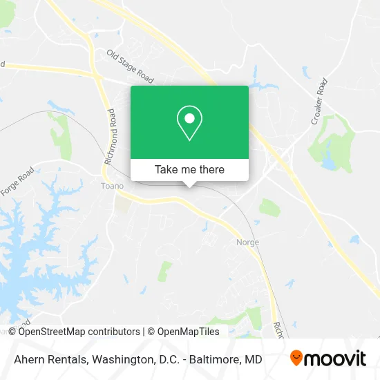 Ahern Rentals map