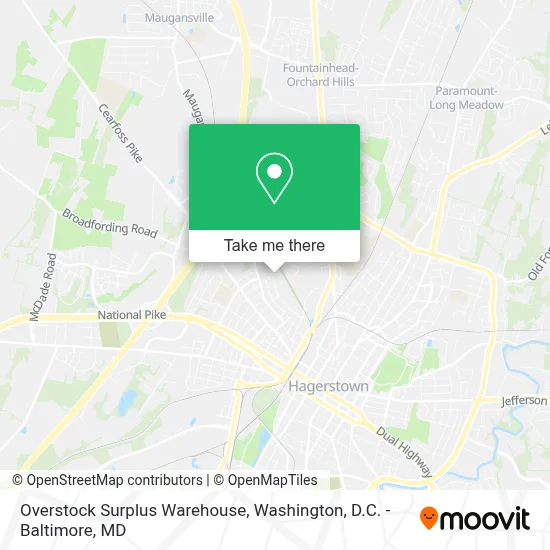 Overstock Surplus Warehouse map