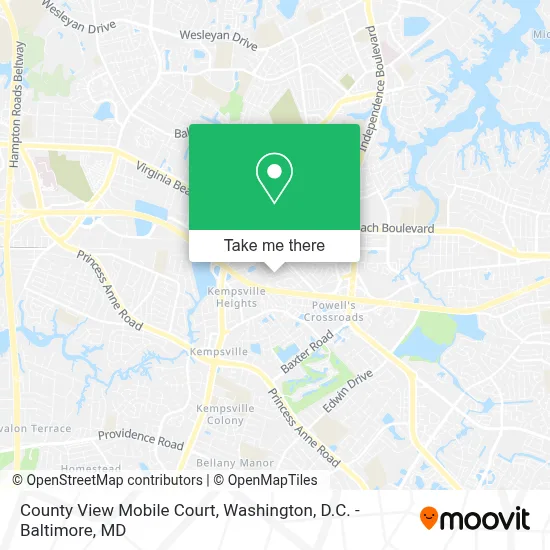 County View Mobile Court map