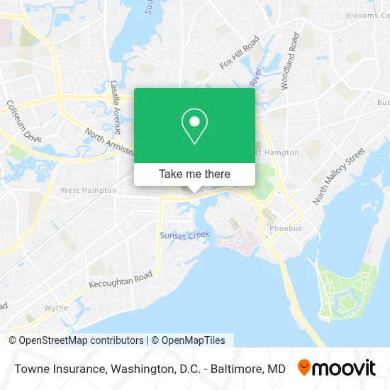 Towne Insurance map