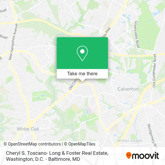 Cheryl S. Toscano- Long & Foster Real Estate map