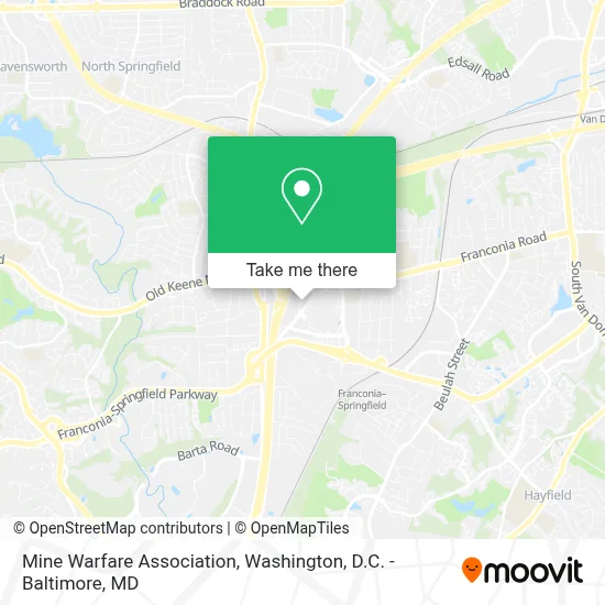 Mine Warfare Association map