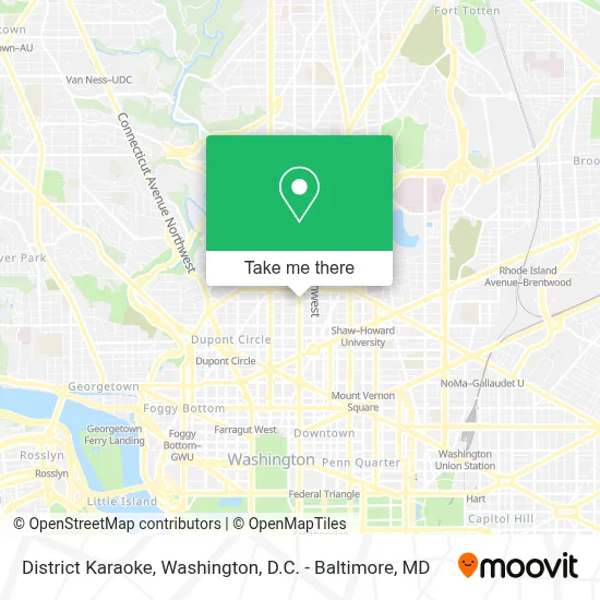 District Karaoke map