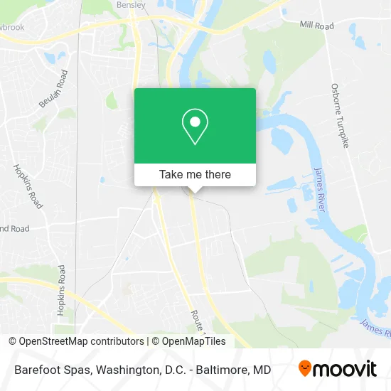 Barefoot Spas map