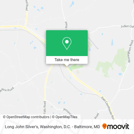 Long John Silver's map