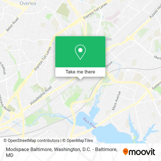 Modspace Baltimore map