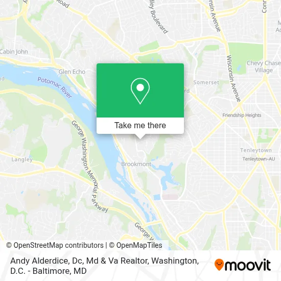 Andy Alderdice, Dc, Md & Va Realtor map