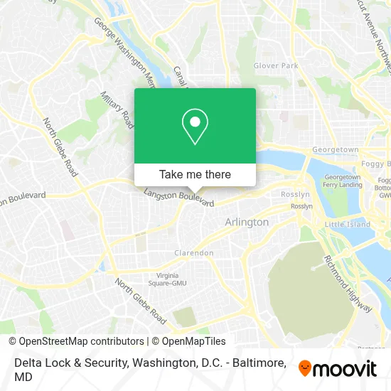 Delta Lock & Security map