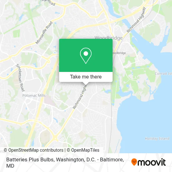 Batteries Plus Bulbs map