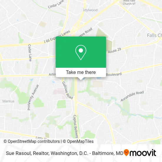 Sue Rasoul, Realtor map