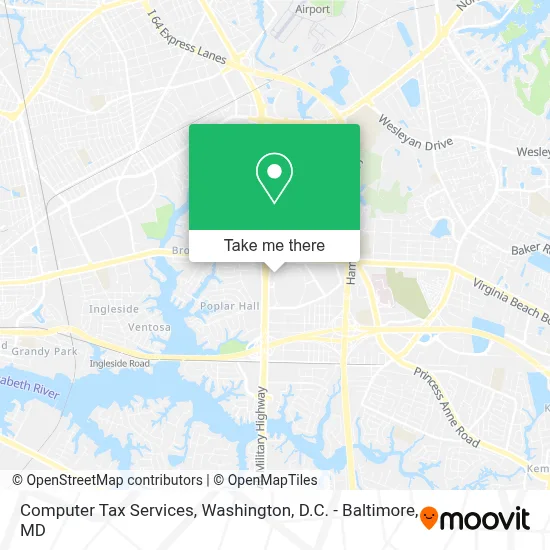 Computer Tax Services map