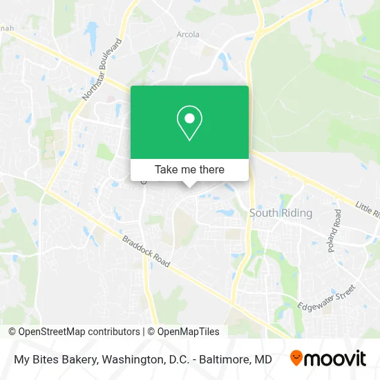 My Bites Bakery map