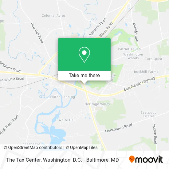 The Tax Center map