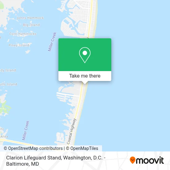 Clarion Lifeguard Stand map