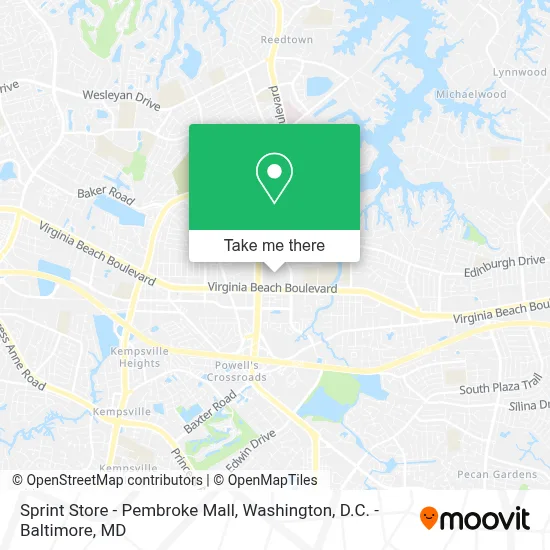 Sprint Store - Pembroke Mall map