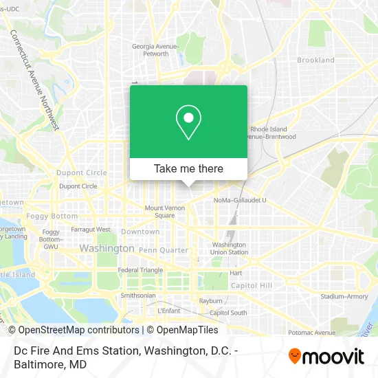 Dc Fire And Ems Station map