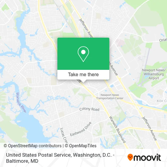 United States Postal Service map