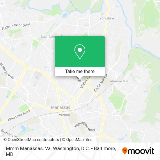 Mmm Manassas, Va map