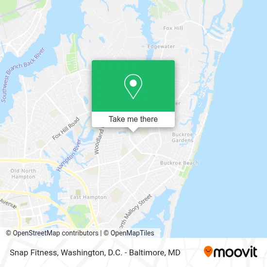 Snap Fitness map
