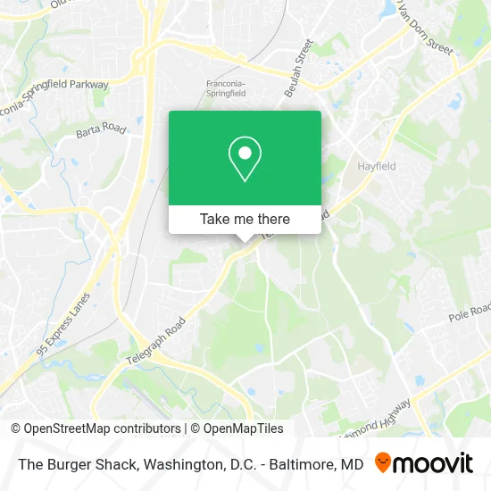 The Burger Shack map