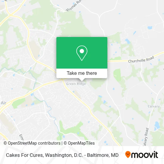 Cakes For Cures map
