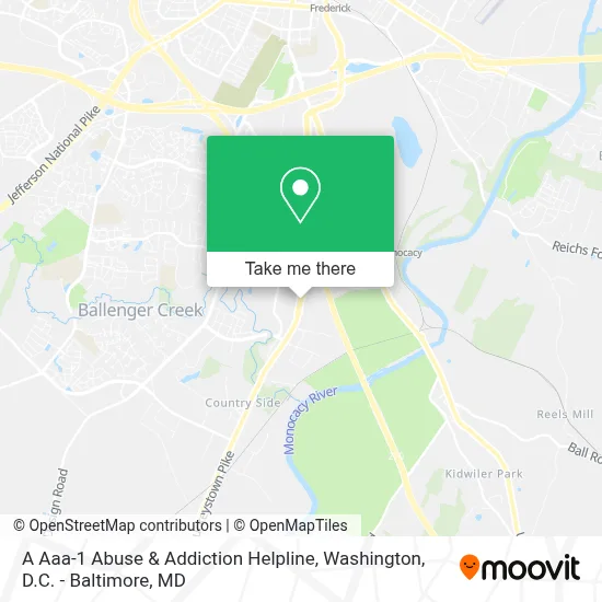 A Aaa-1 Abuse & Addiction Helpline map