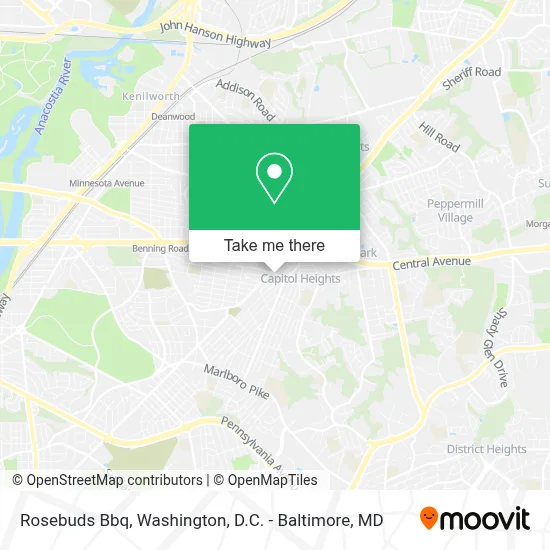 Rosebuds Bbq map