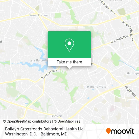 Bailey's Crossroads Behavioral Health Llc map