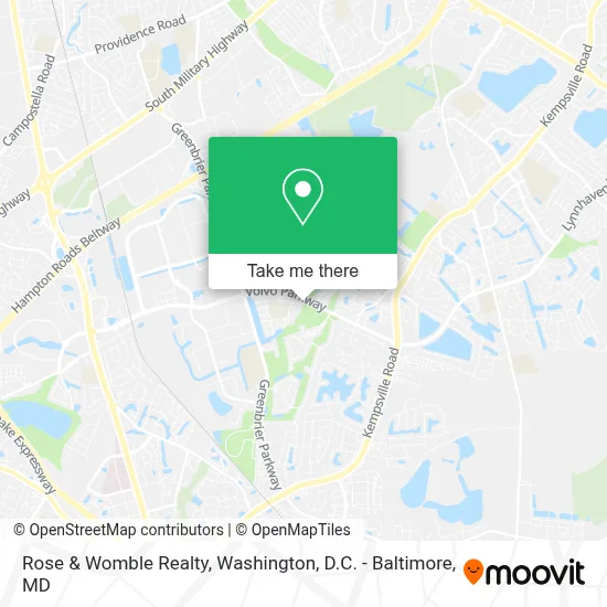 Rose & Womble Realty map
