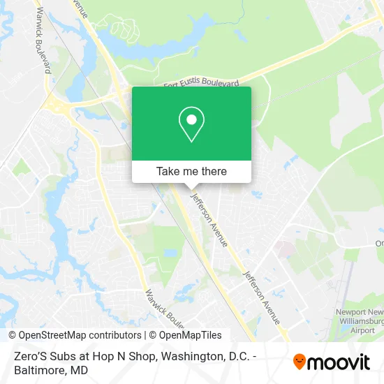 Zero’S Subs at Hop N Shop map