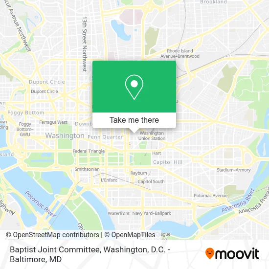 Baptist Joint Committee map