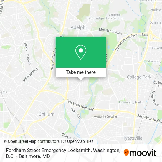 Fordham Street Emergency Locksmith map