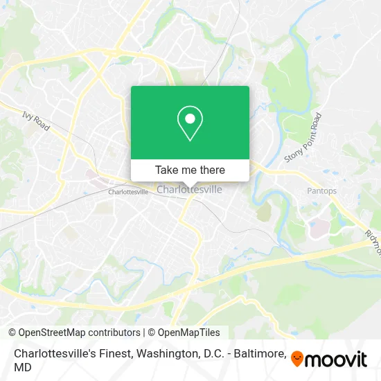 Charlottesville's Finest map