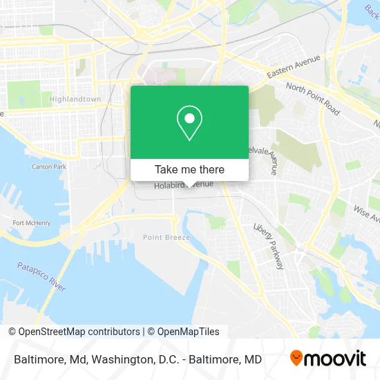 Baltimore, Md map