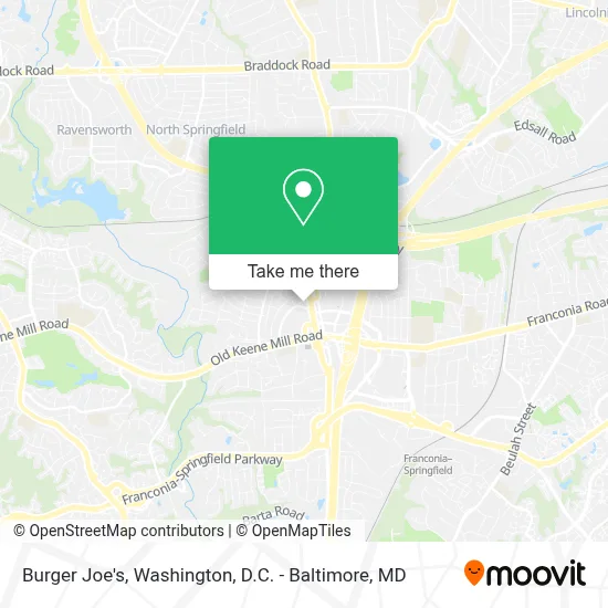 Burger Joe's map